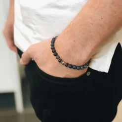 By Billgren Beads, Lapis, Tigeröga, blå/brun – 8950>Armband Best