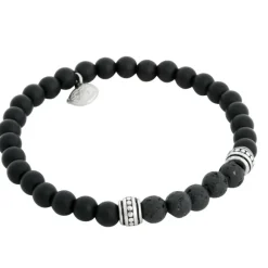 By Billgren Beads, Lavasten/Onyx, svart – 8172>Armband Hot