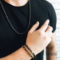 Halsband, beads, lavasten – 9141>By Billgren Outlet