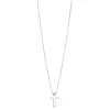 Halsband, litet kors, stål/silver – 9121>By Billgren Best