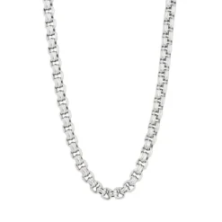 Halsband, stålkedja, silver – 9139>By Billgren Hot