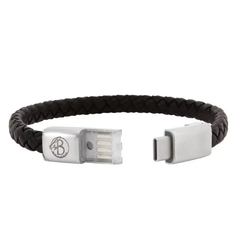 Laddningsarmband Android Svart/Stål – 8295>By Billgren Discount