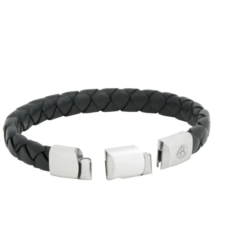 By Billgren Läder, dubbel, brun/grå – 8216>Armband Best