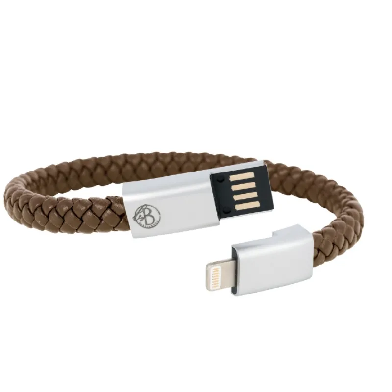 By Billgren Läder, dubbel, brun/grå – 8216>Armband Best