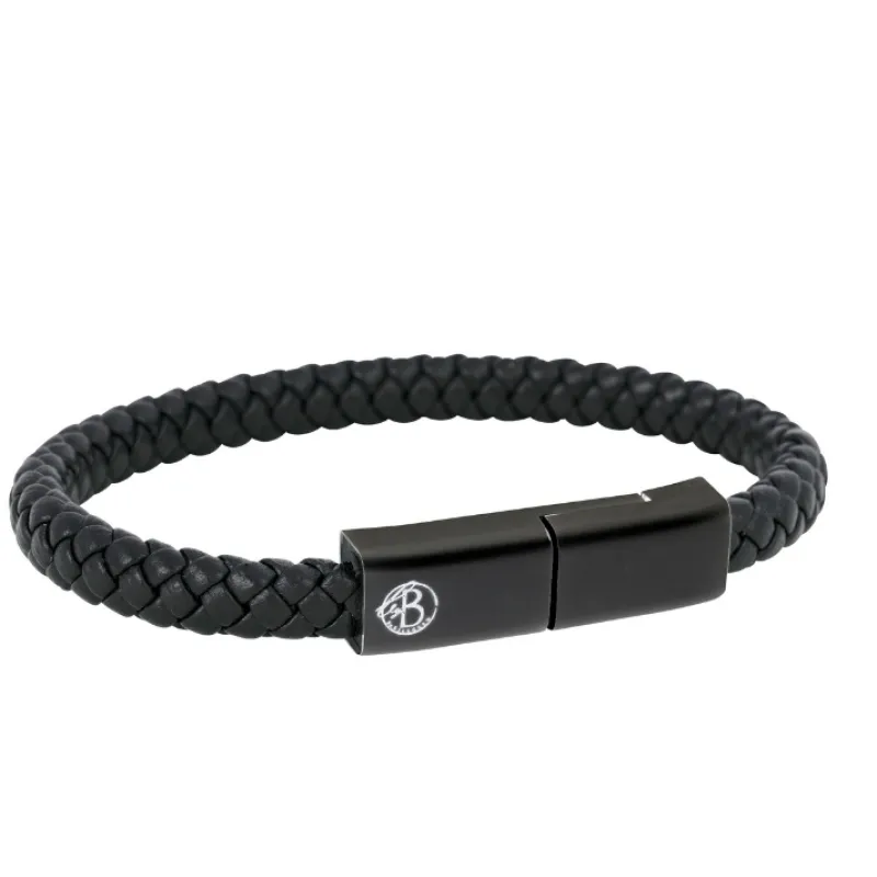 By Billgren Läder, dubbel, brun/grå – 8216>Armband Best