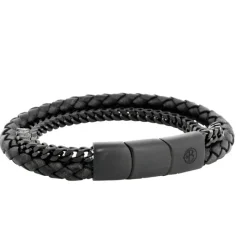 By Billgren Läder, kedja, svart – 8183>Armband Sale
