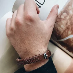 By Billgren Läder, spänne, brunt – 8181>Armband