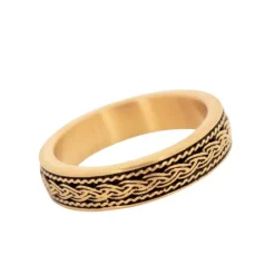 Ring, braid, guld – 5628>By Billgren Clearance