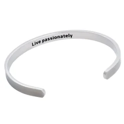 By Billgren Stål, Cuff “Live passionately”, silver – 8972>Armband Hot
