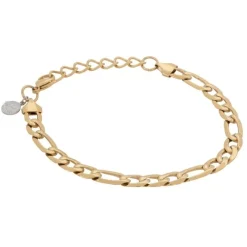 By Billgren Stål, Figaro, guld – 8234>Armband