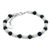 By Billgren Stål, Lavastenar, Svart – 8241>Armband Sale