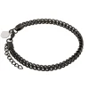 By Billgren Stål, länk, svart – 8155>Armband New