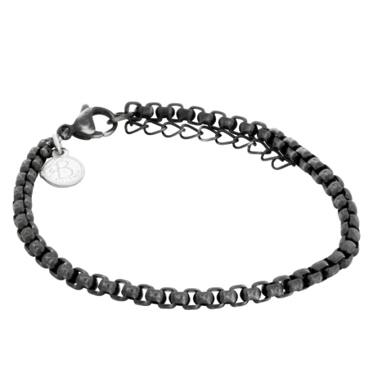 By Billgren Stål, mörkgrå/silver – 8103>Armband Sale