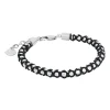 By Billgren Stål, svart rep – 8224>Armband Best