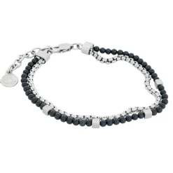 By Billgren Stål Tunt stål, onyx – 8226>Armband Hot