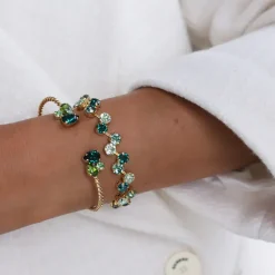 Caroline Svedbom Alisia Armband / Green Combo (Gold)><noscript><img width=