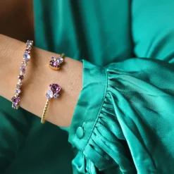 Caroline Svedbom Alisia Armband / Violet Combo (Rhodium)><noscript><img width=