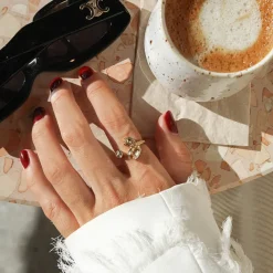 Caroline Svedbom Alisia Ring / Golden Combo (Rhodium)>Caroline Svedbom Ringar New