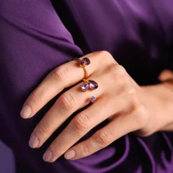 Alisia Ring / Violet Combo (Rhodium)>Caroline Svedbom Discount