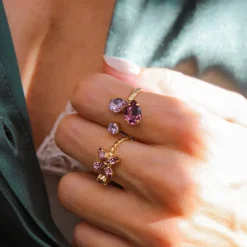 Alisia Ring / Violet Combo (Rhodium)><noscript><img width=