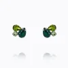 Alisia Örhängen / Green Combo (Rhodium)>Caroline Svedbom Sale