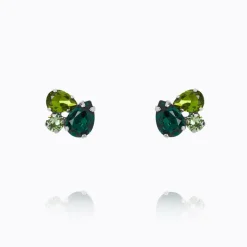 Alisia Örhängen / Green Combo (Rhodium)>Caroline Svedbom Sale