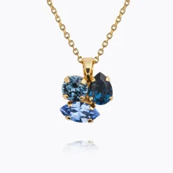 Ana Halsband, Denimblue Combo – Guld>Caroline Svedbom Best