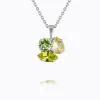 Caroline Svedbom Ana Halsband / Lime Combo (Rhodium)>Caroline Svedbom Halsband Clearance