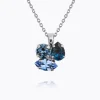 Ana Halsband, Denimblue Combo – Rhodium>Caroline Svedbom New