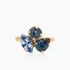 Ana Ring, Denimblue Combo – Guld>Caroline Svedbom Discount