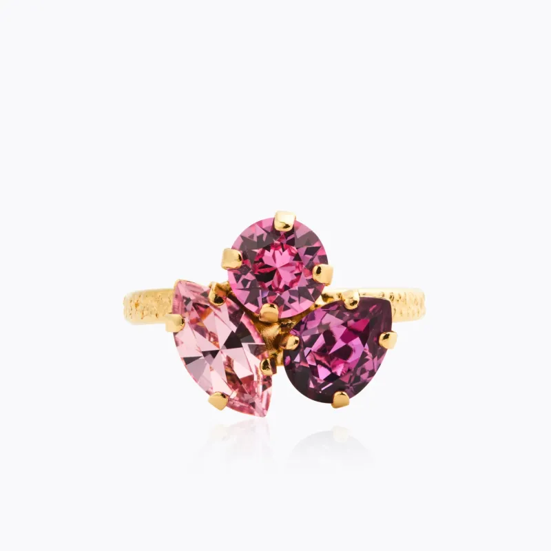 Ana Ring, Dark Rose Combo – Guld>Caroline Svedbom Outlet