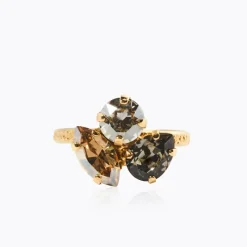 Ana Ring, Black Golden Combo – Guld>Caroline Svedbom Clearance