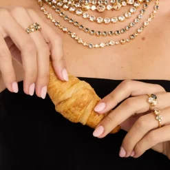 Ana Ring, Black Golden Combo – Guld>Caroline Svedbom Clearance