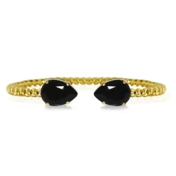 Mini Drop Guld / Jet>Caroline Svedbom Armband Discount