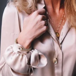 Classic Rope Rhodium / Silk>Caroline Svedbom Armband Discount