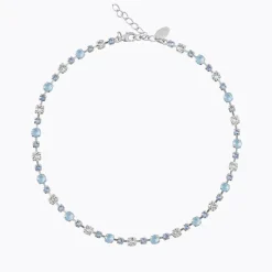 Caroline Svedbom Calanthe Halsband/ Sky Combo (Rhodium)>Caroline Svedbom Halsband Discount