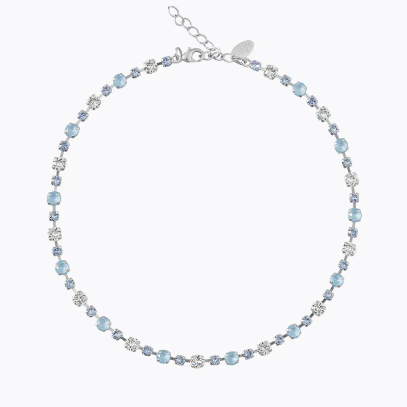 Caroline Svedbom Calanthe Halsband/ Sky Combo (Rhodium)>Caroline Svedbom Halsband Discount