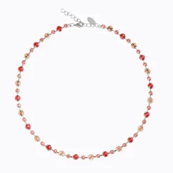 Calanthe Halsband/ Peach Combo (Rhodium)>Caroline Svedbom