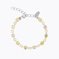 Caroline Svedbom Calanthe Bracelet, Dark Jonquil Combo – Rhodium>Caroline Svedbom Armband