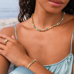 Caroline Svedbom Calanthe Armband / Laguna Combo (Rhodium)>Caroline Svedbom Armband Discount