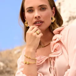 Caroline Svedbom Calanthe Bracelet, Dark Jonquil Combo – Guld><noscript><img width=