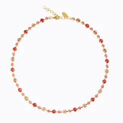 Calanthe Halsband/ Peach Combo (Guld)>Caroline Svedbom Hot