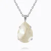 Classic Drop Halsband/Linen Ignite (Rhodium)>Caroline Svedbom Outlet