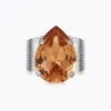 Classic Drop Ring / Light Colorado Topaz (Rhodium)>Caroline Svedbom Best