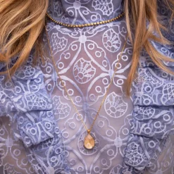 Classic Drop Halsband/ Serene Delite (Guld)><noscript><img width=