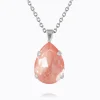 Classic Drop Halsband/ Flamingo Ignite (Rhodium)>Caroline Svedbom Hot