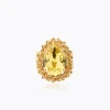 Classic Gemma Ring, ReCreated™ Dark Jonquil – Guld>Caroline Svedbom Online