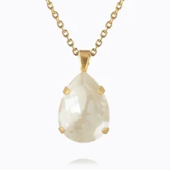 Classic Drop Halsband/Linen Ignite (Guld)>Caroline Svedbom Best