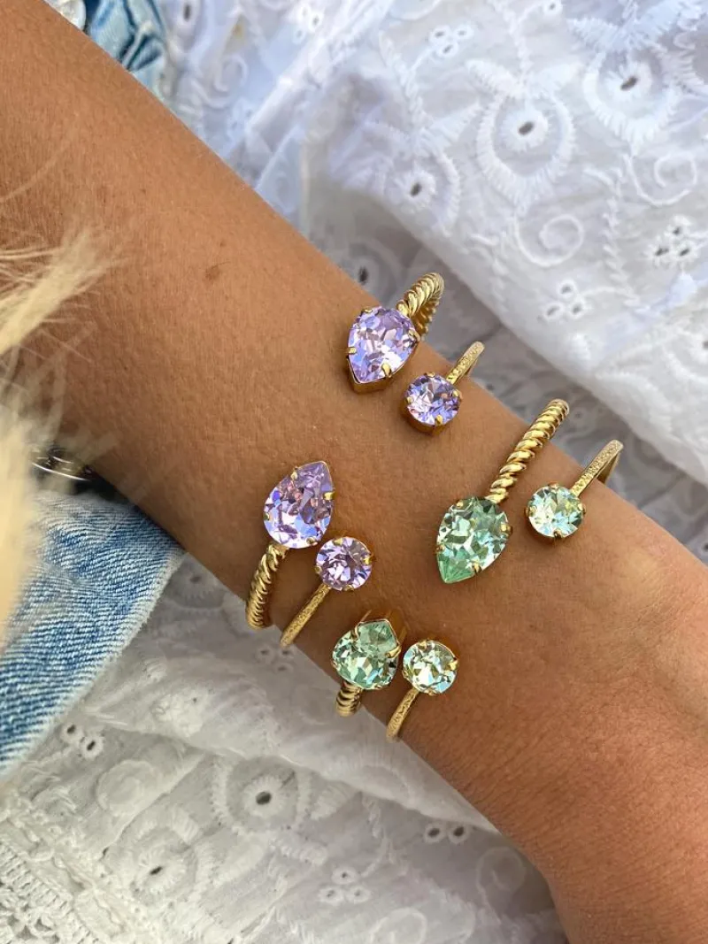 Caroline Svedbom Classic Petite Armband Guld / Chrysolite>Caroline Svedbom Armband Discount
