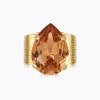 Classic Drop Ring / Light Colorado Topaz (Guld)>Caroline Svedbom Sale